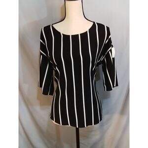 West Koi  black with white strip top
